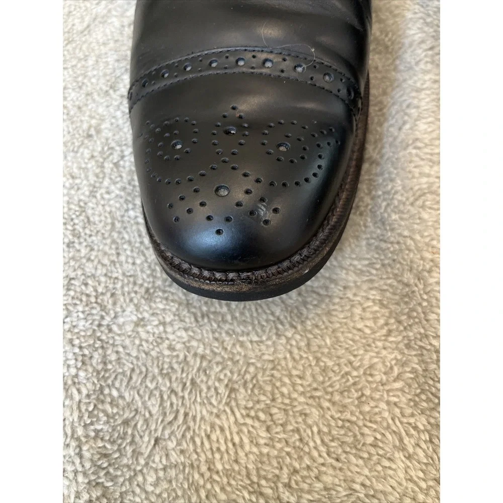 TOD'S Brogues Black Dress Shoes 8 Wingtip‎ Derby Made In Italy